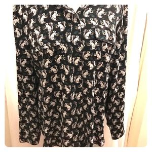Loft squirrel flowing shirt